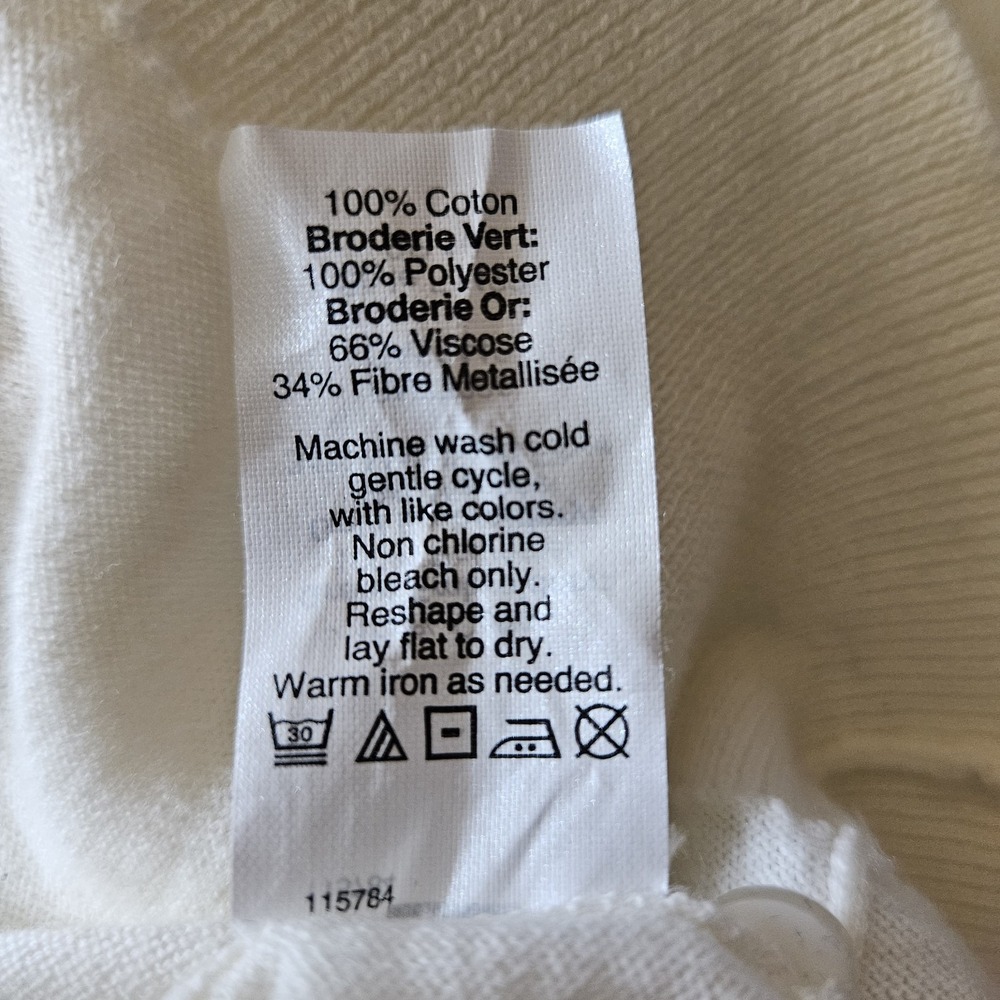 J. Crew Pineapple Caryn Cardigan Sweater Womens Size Large Cotton Preppy Casual - Picture 9 of 9